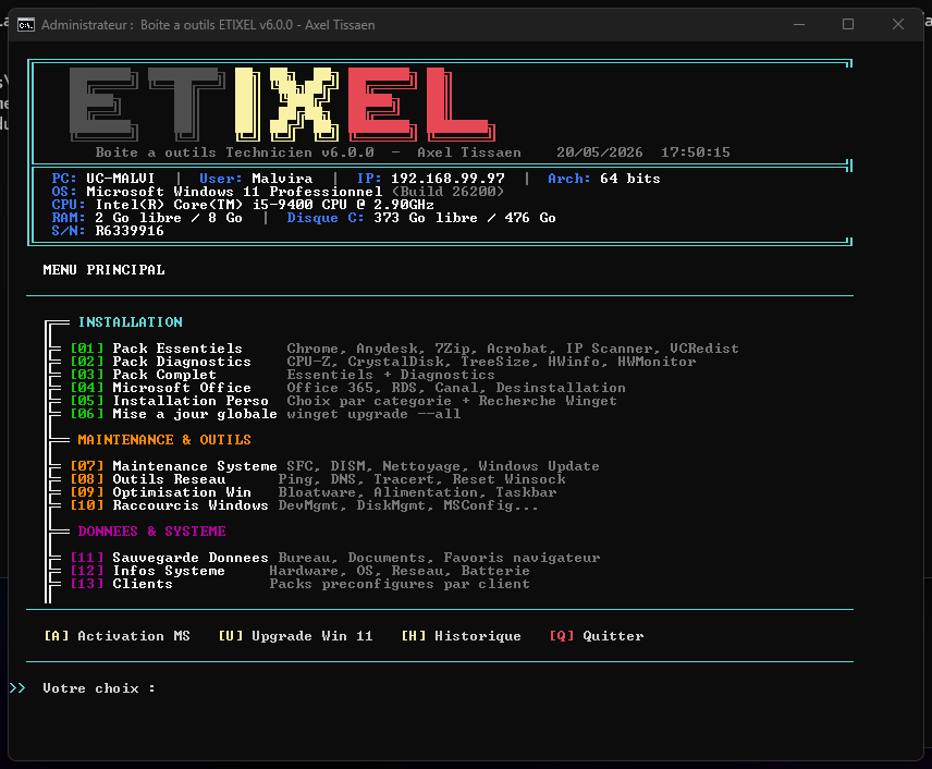 Boîte à outils Tech — ETIXEL